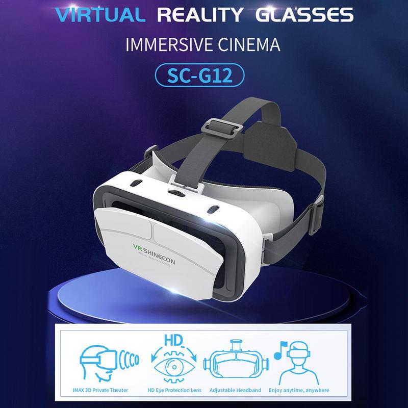VR Virtual Reality 3D Glasses Box Stereo VR Google Cardboard Headset Helmet For Smartphone Phone VR Glasses 2025