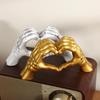 Resin Love Gesture Sculpture Premium Nordic Light Luxury Craft Ornament for Home Office Desktop Decoration