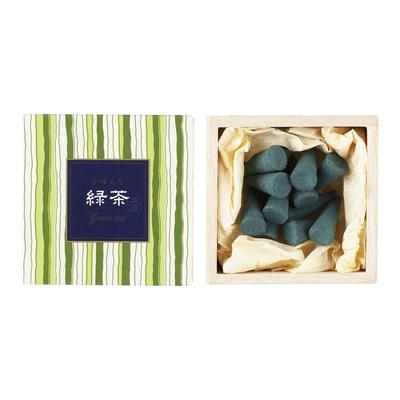 Nippon Kodo Kayuragi Tè Verde 12 Viene fornito con Incenso Cono Regolare, Pezzi, Portaincenso, Bianco,