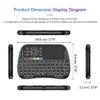 2.4GHz Mini Wireless Keyboard w/ Touchpad,Keyboard,LED Backlit,Portable Keyboard