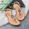 Sandali Bohemia Dolci da Donna con Perline in Pregiato Materiale PU Artificiale