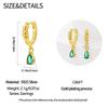 Women's Simple 925 Silver Round Earrings, Snake Design, Elegant And Luxurious, New Jewelry Temperament Girl Daily Wear Earrings