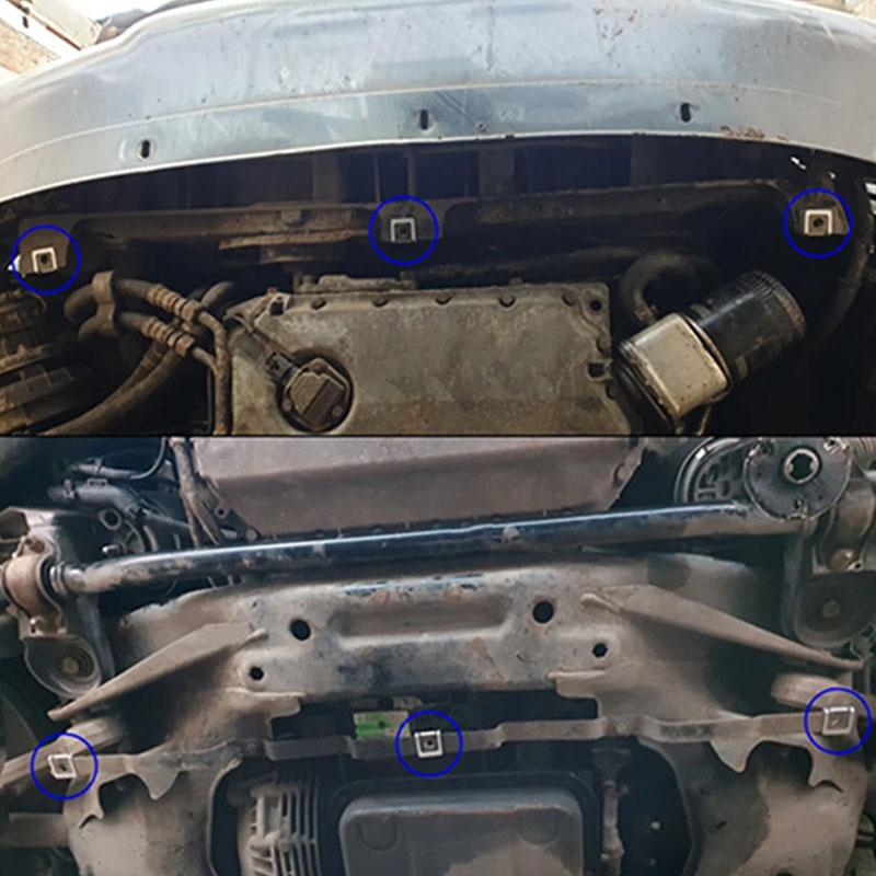 Engine Undertray Clips Splashguard Shield Bottom Cover Fastener For Rover For 75 For Vw For Passat B5 For Skoda For Superb I Snap Screws Hood Buckle
