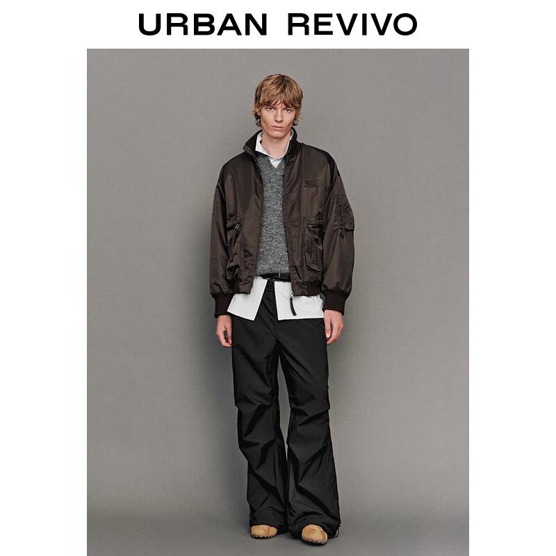 UR Men s Casual Drawstring Fleece Cargo Pants 34 чёрный