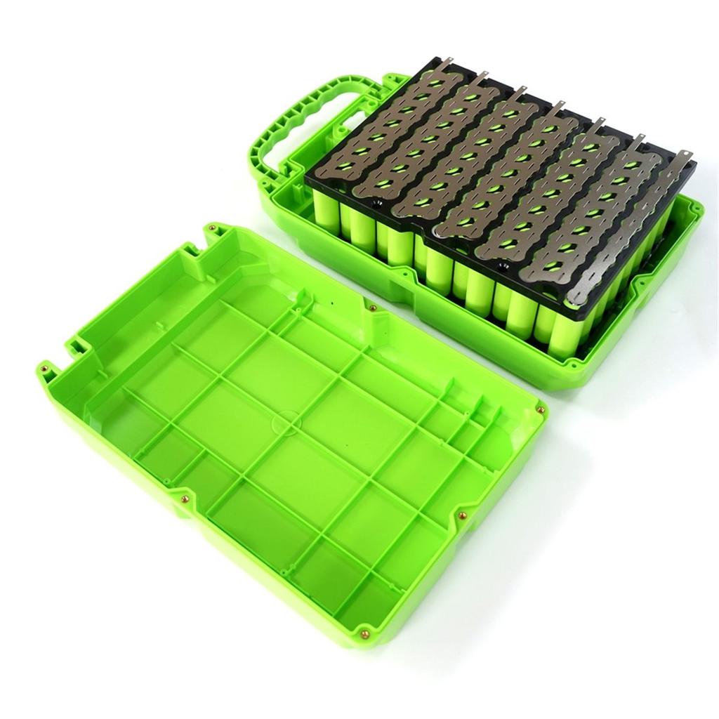 BHBL 48V 30A E-Bike Battery Case Storage Box 13S 8P 18650 Holder Strip Electric Motorcycle Protection Circuit Green