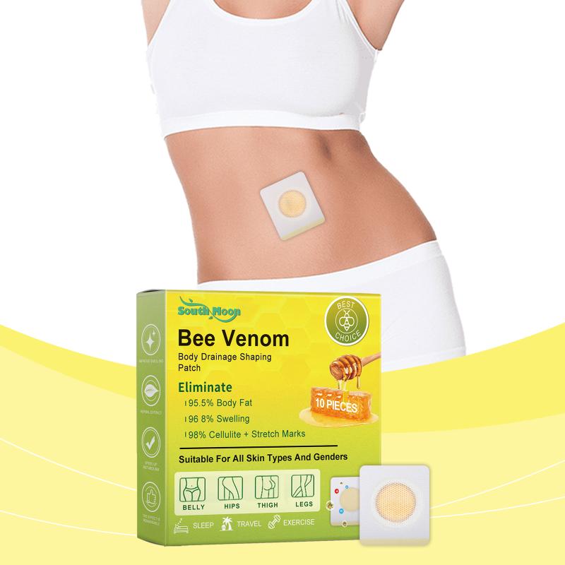 Bee Venom Patches Fast Burning Fat Honeybee Venom Drainage Patches Improve Stomach Belly Slimming Patch For Female Male