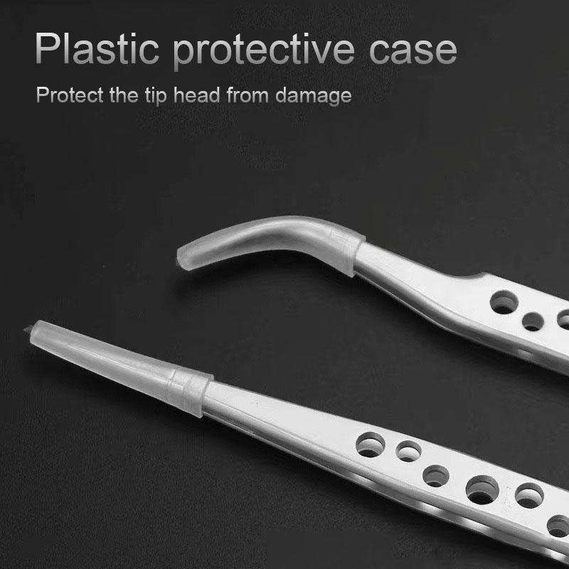 Industrial Tweezers Electronics Anti-static Precision Stainless Curved Straight Tip DlY Tools Sets Forceps Phone Repair JMNZ04