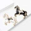 Sturdy Alloy Chinese Zodiacs Horse Brooch for Fashion Accessories and Special Occasions