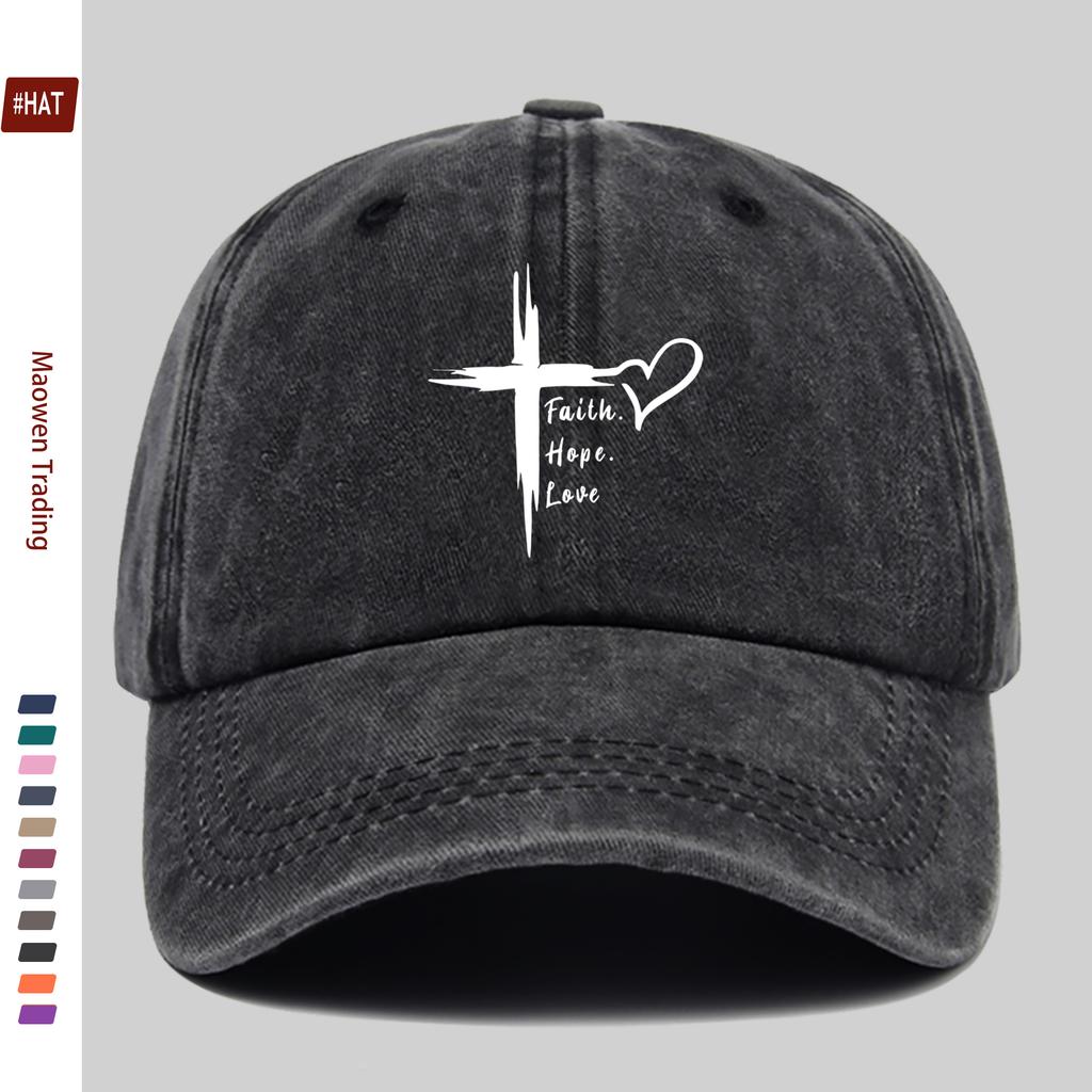 pc pcs Faith Hope Love Trucker Cap for Men Women Adjustable Buckle Strap Lightweight Suitable for Daily Wear Outdoor Spo