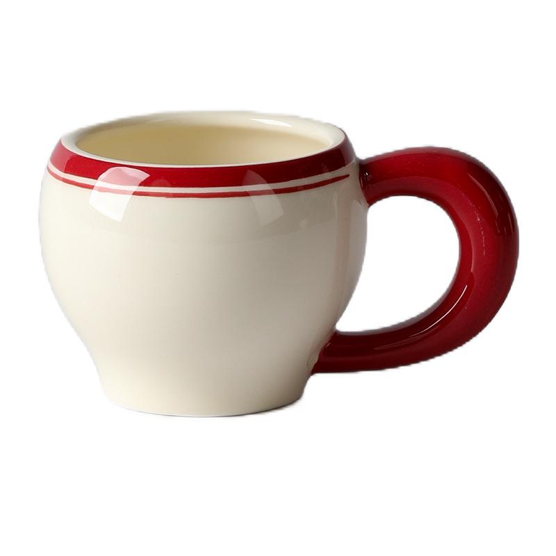 Striped Ceramic Water Cup & Teapot Set for Living Room and Afternoon Tea