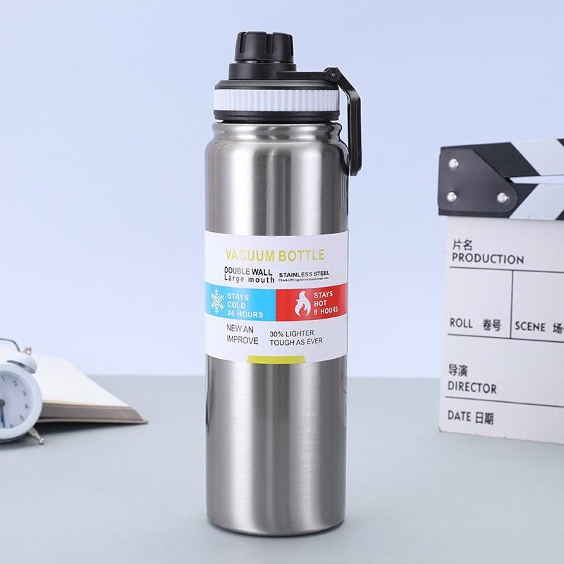 600/800/1000Ml Outdoor Thermos Water Bottle 304 Stainless Steel Insulated Cup Keeps Cold And Heat Thermal Large-Capacity Pot