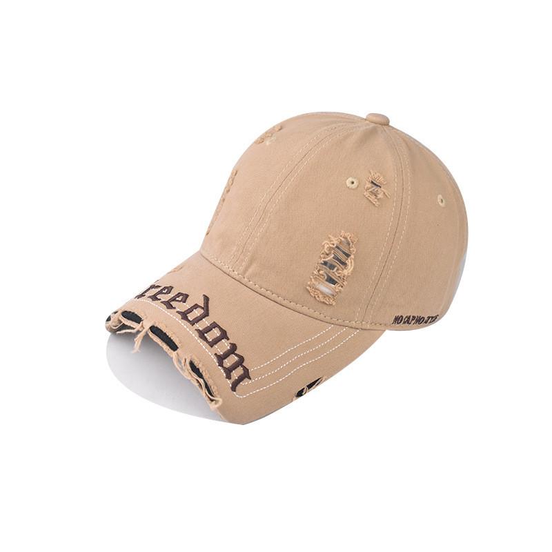 Denim Wash Water Trendy Distressed Baseball Cap For Streetwear Wear Fashion