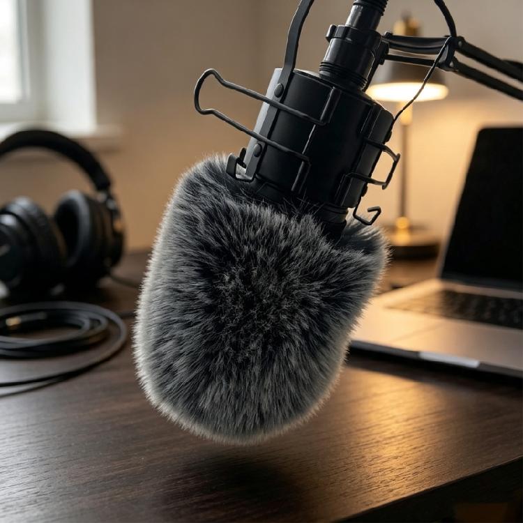 Microphone Head Cover for AT4040 AT2035 AT2050 Condenser Models, Recording Windscreen Layer for Speech and Voice Tasks