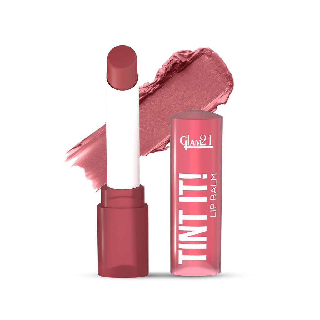 Glam21 Tint It! Lip Balm | Everyday Hydration & Moisturized Lips with Vitamin-E, Shea Butter, Avocado Oil, SPF15 |Lip Care For Dry & Chapped Lips |