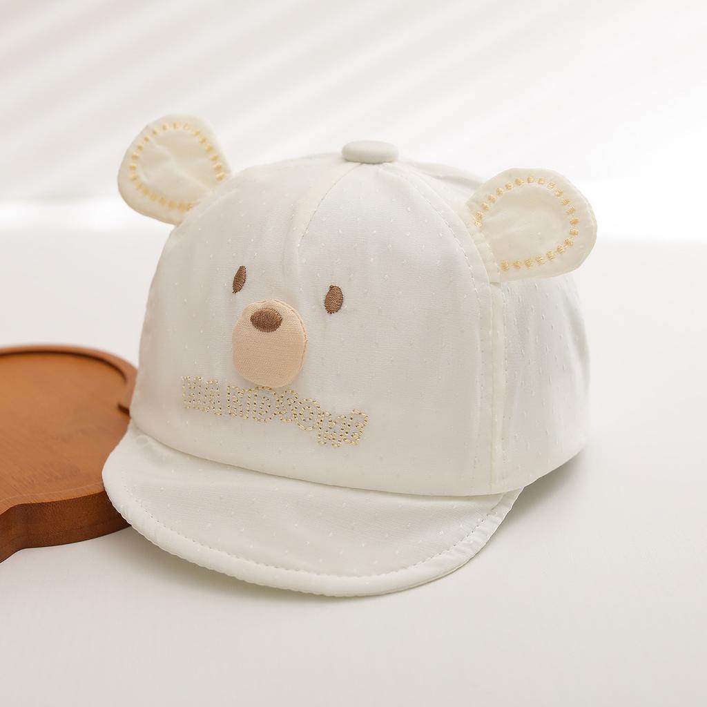 Baby Summer Mesh Baseball Cap 6-36 Months Cute Cartoon Sun Hat Breathable Lightweight UV Protection Visor for Toddlers