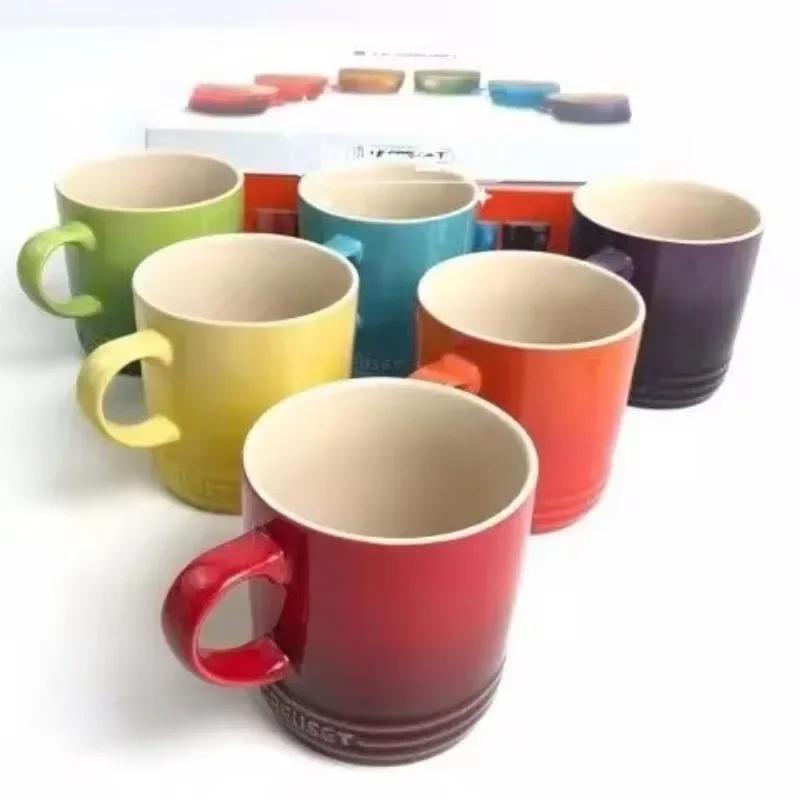 Hrnek s gradientní barvou Kreativní hrnky na mléko a kávu Snídaňový šálek Kancelář Domov Korejský šálek na čaj pro Dárky pro milovníky Nápojové sklo