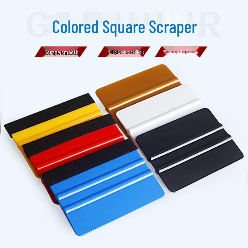 

Рекламный взрывозащищенный инструмент для невидимой пленки: Пленка меняющая цвет и фланелевый пластиковый скребок против царапин Single Piece Flannel