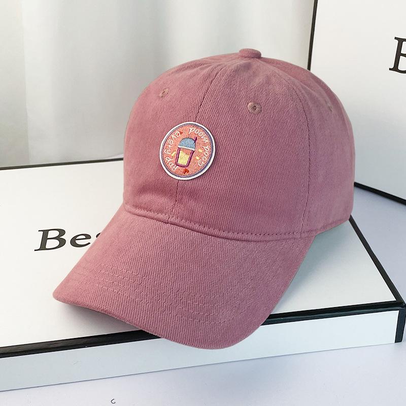 Spring And Summer Cartoon Embroidery Polished Cap Children'S Trendy Brand Versatile Face Baseball Cap