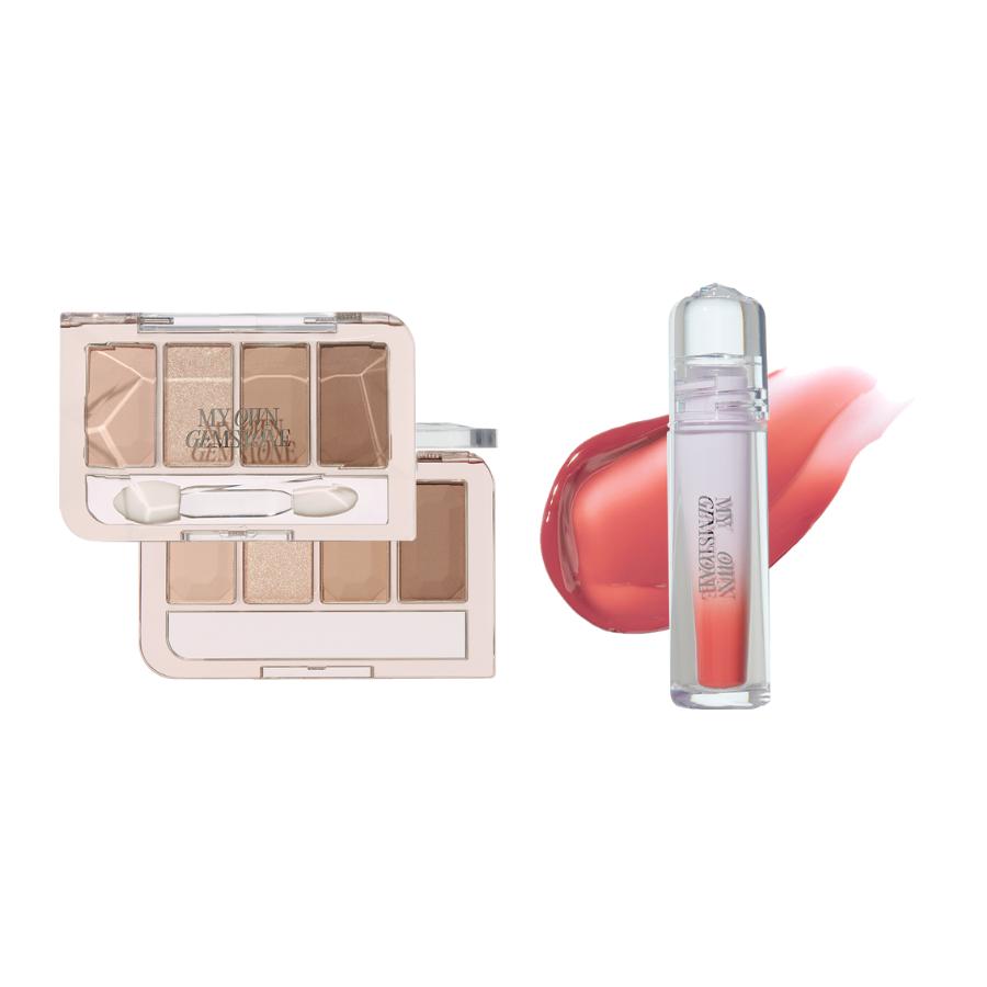 Etude #My Own Gemstone Play Color Eyes 3.5g + Over Glowy Tint 3g Set