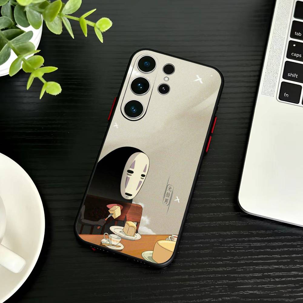 Cartoon K-Kaonashi-ES Phone Case For Samsung S26,S25,S24,S23,S22,S21,S20,S30,Ultra,Plus,Fe,Note,5G Black Cover