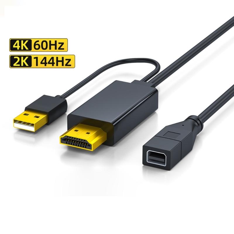 HDTV Male To Mini DP Female Video Cable 4K 60Hz Resolution Support Connection Cord For Monitors And Projectors