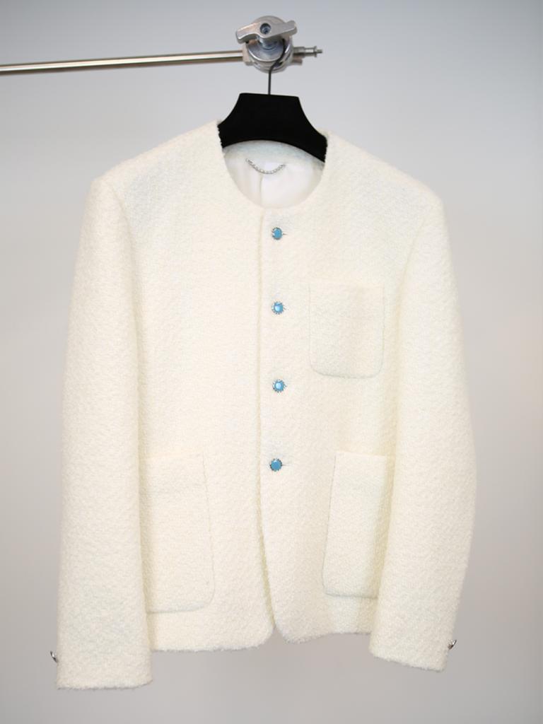 Gozer White Tweed Jacket
