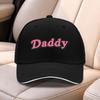 Daddy Letter Print Baseball Cap For Men Women Adjustable Lightweight Duckbill Hat For Weddings Parties Sports Fishing