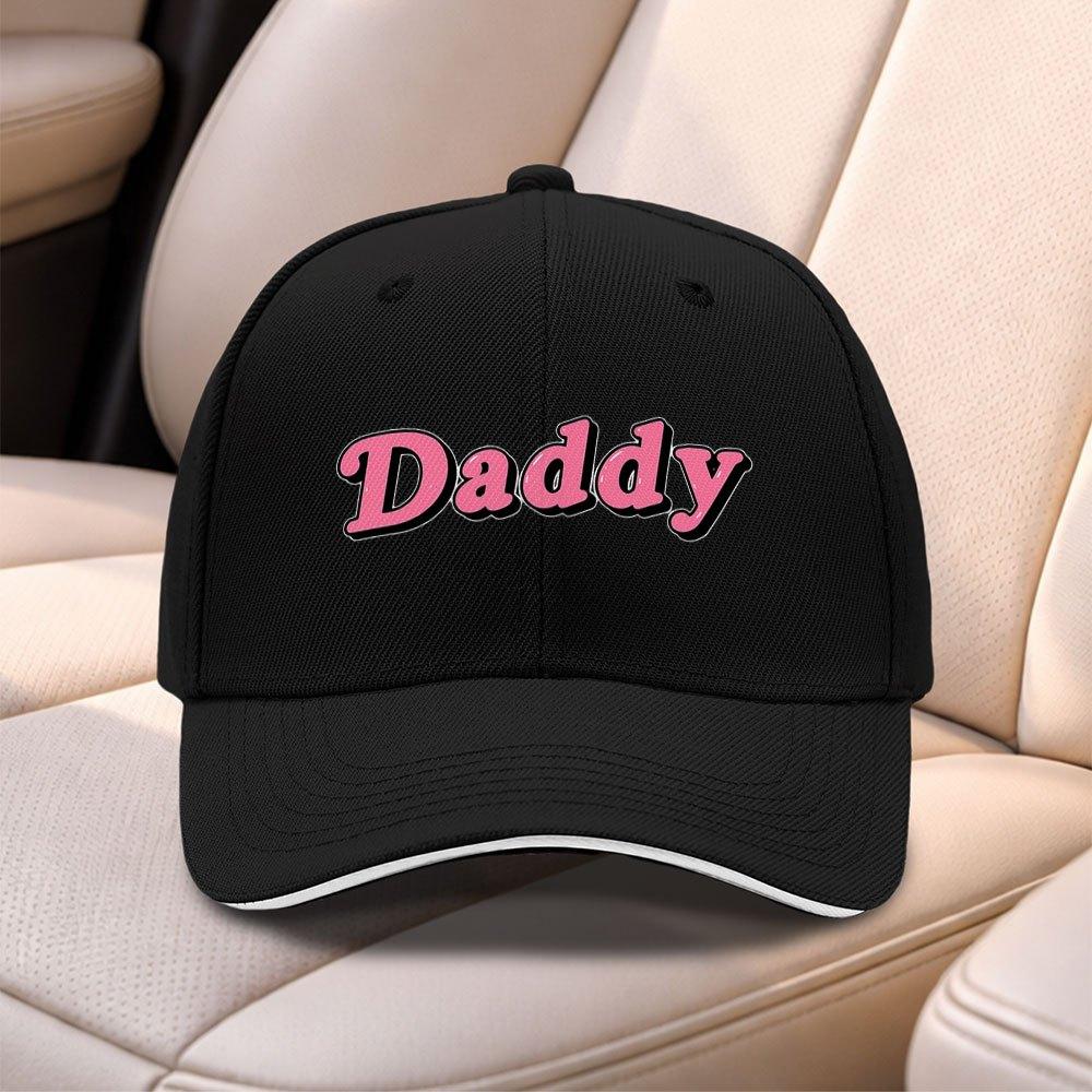 Daddy Letter Print Baseball Cap For Men Women Adjustable Lightweight Duckbill Hat For Weddings Parties Sports Fishing