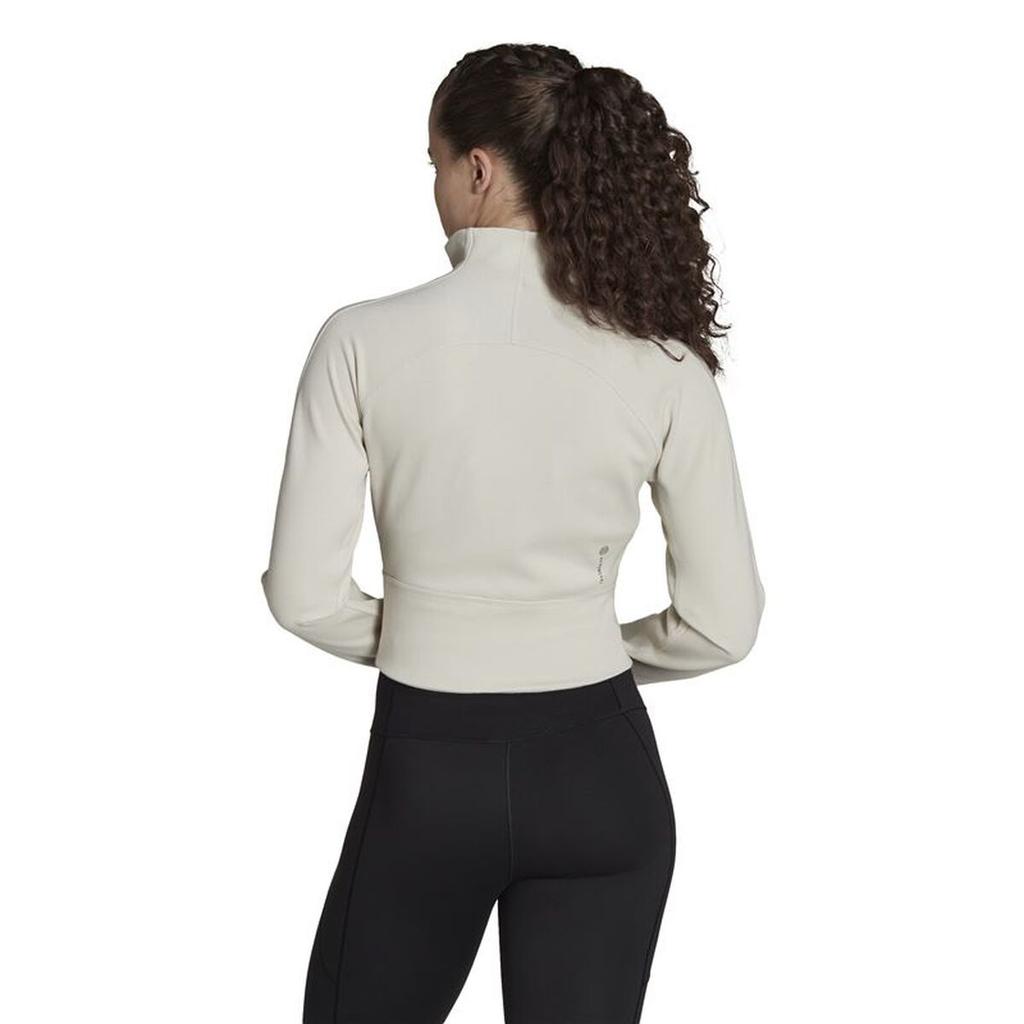 Women's Sports Jacket Adidas HK2357 Beige