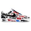 Nike Court Vision 1 Antideslizantes Resistentes a la Abrasión Caña Baja Zapatillas de Skateboarding para Hombre Negro Blanco Azul DH2987-101(Team52-Psycho)