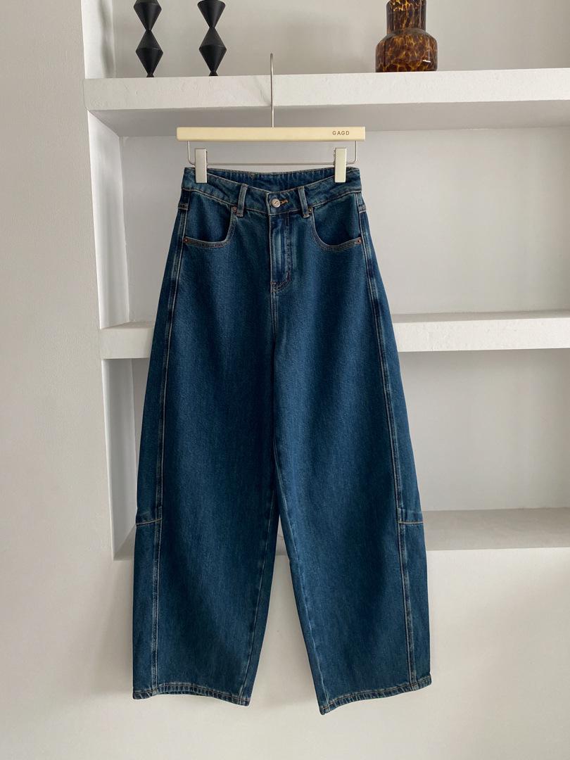 GAGD Women s High Waist Loose Straight Leg Jeans - 2025 Wide Leg Denim Pants Medium