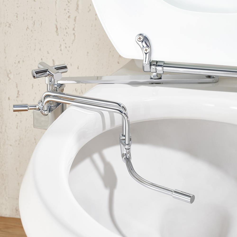 Cold Bidet Attachment Toilet Faucet with Adjustable Sprayer Nozzle BA02