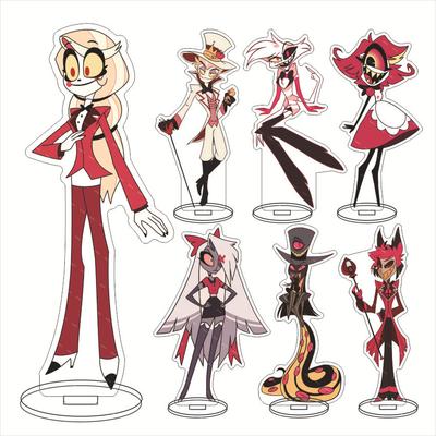 Anime Hazbin Hotel Charlie Morningstar Cosplay Stojan Akrylové Figurky Vaggie Stolní Stojící Značka Model Dekor Datum Narození Dárky