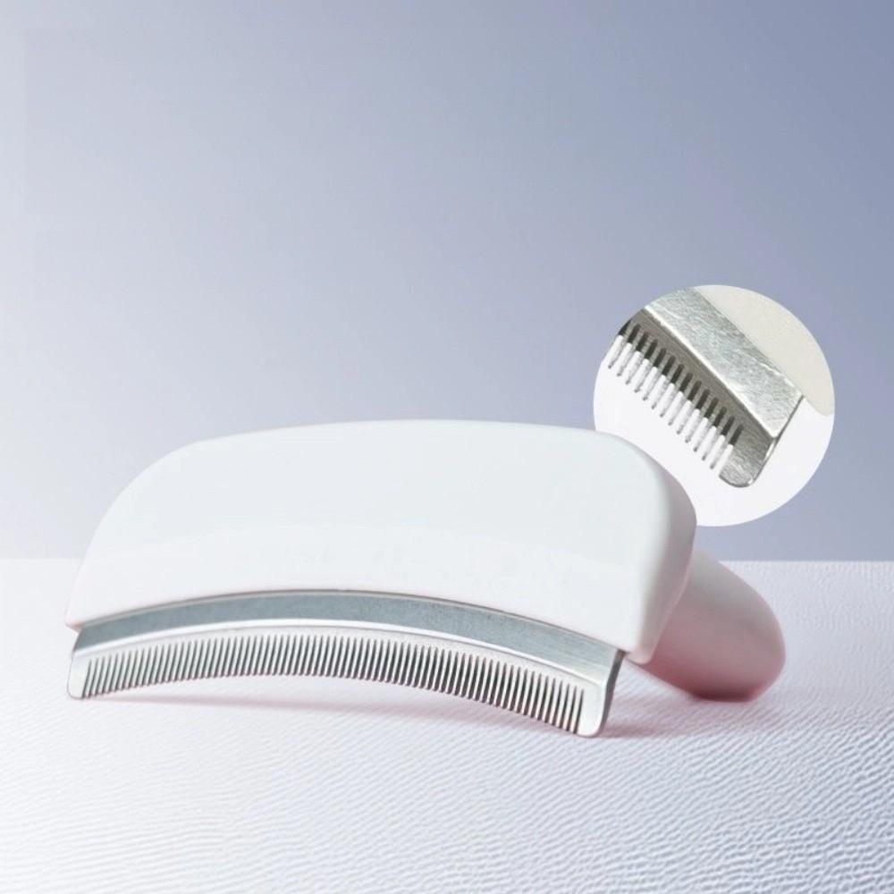 Stainless Steel Tooth Cat Detangling Brush Arched Head Ergonomic Handle Dog Brushing Comb Anti Tangle Pet Care Supplies