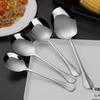 Stainless Steel Round Spoon, Thickened Long Handle To Prevent Scalding, Kitchen Cooking Utensil
