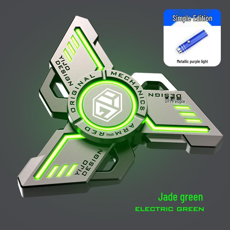 

Светящийся металлический спиннер для пальцев: Игрушка для снятия стресса для досуга и образования.