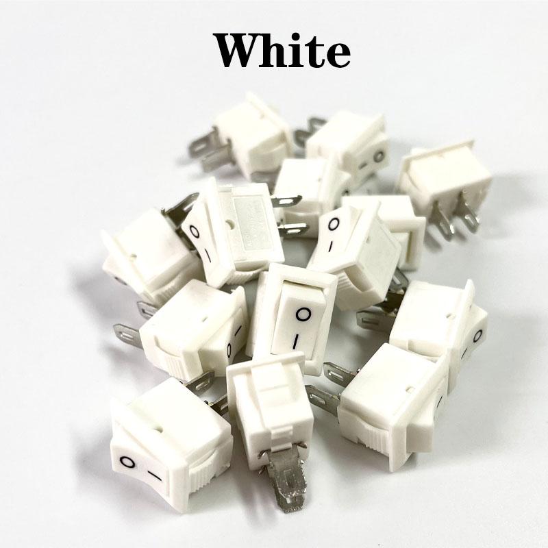 SPST Rocker Switch 15Pcs–250V 3A AC Mini Power Switch,10x15mm Snap Mount On Off Toggle for Electronic Devices,Equipment