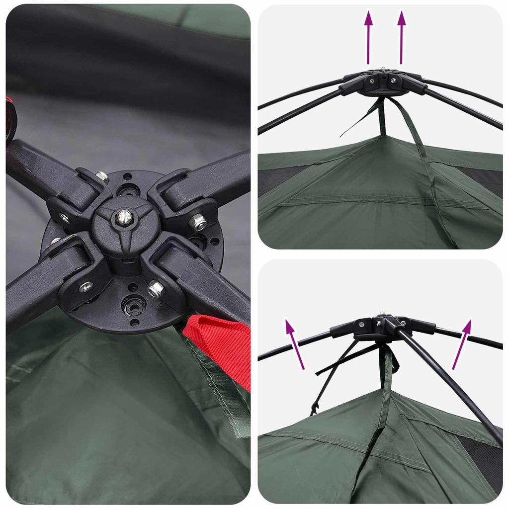 Instant Tent Olive Green 305 x 215 x 140 cm Polyester and Steel