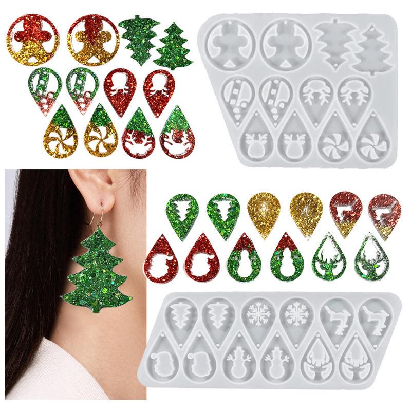 Crystal Epoxy DIY Mold Set for Halloween & Christmas Earrings and Ornaments