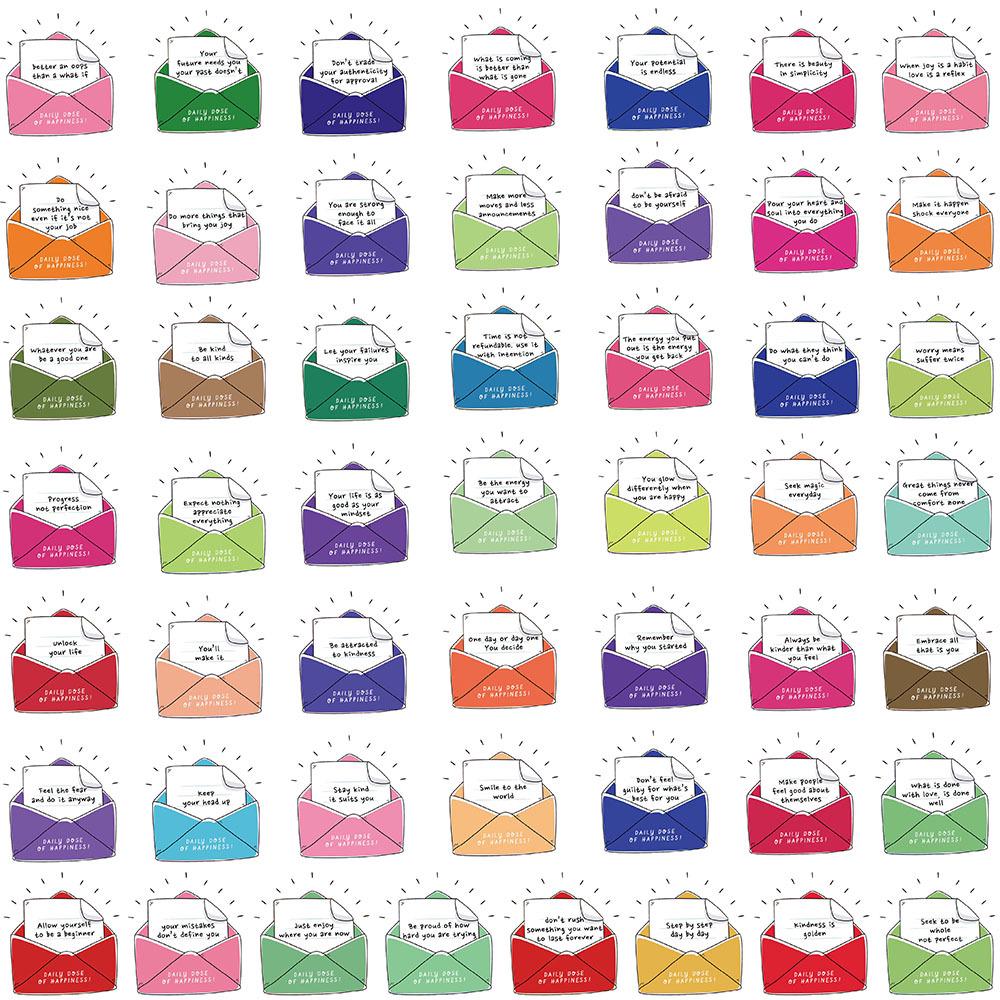50 Creative Happy Day Journal Stickers Set
