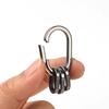 3 Size Titanium Alloy Quickdraw Keychain Men Women Titanium for Car Key Rings Holder Lightweight EDC Carabiner Accessories