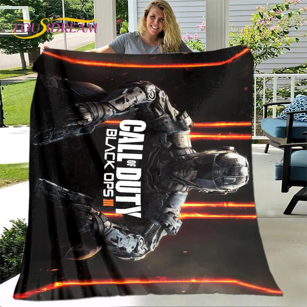 Game COD, Call of Duty Gamer Soft Plush Blanket,Flannel Blanket Throw Blanket for Living Room Bedroom Bed Sofa Picnic Cover Kids