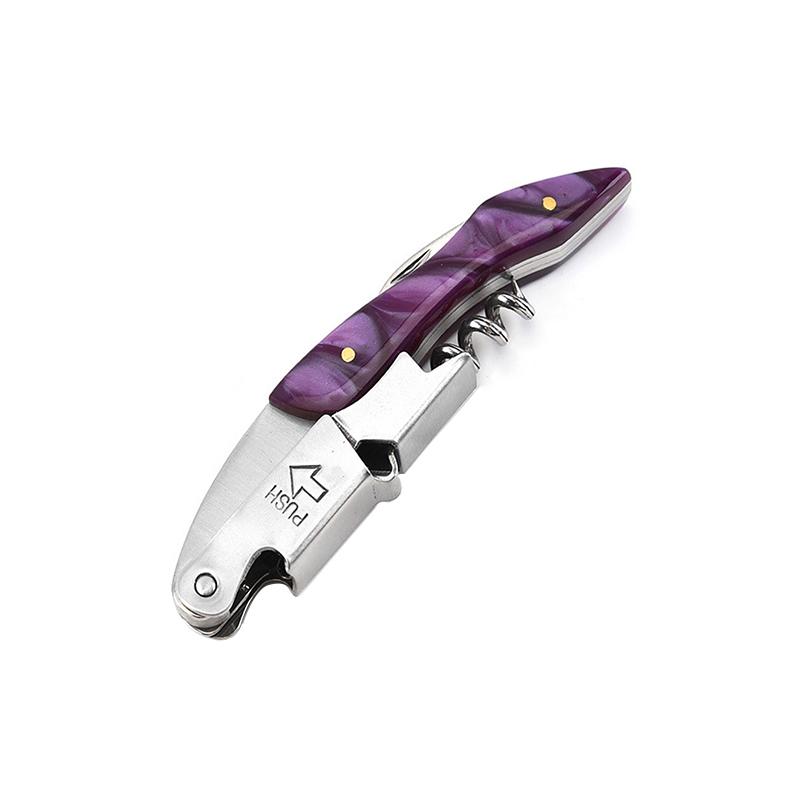 Wine Opener Professional Waiters Corkscrew, Custom Personalized LOGO Bottle Opener with Foil Cutter Wedding Gifts For Guests