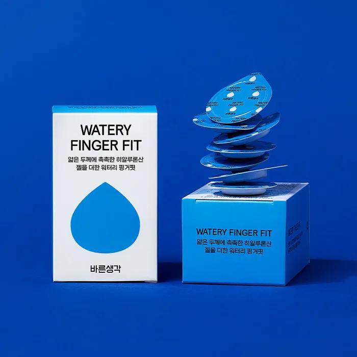 Watery Finger Fit 20P - Water-soluble Gel & Nail Cover Safe Fingering