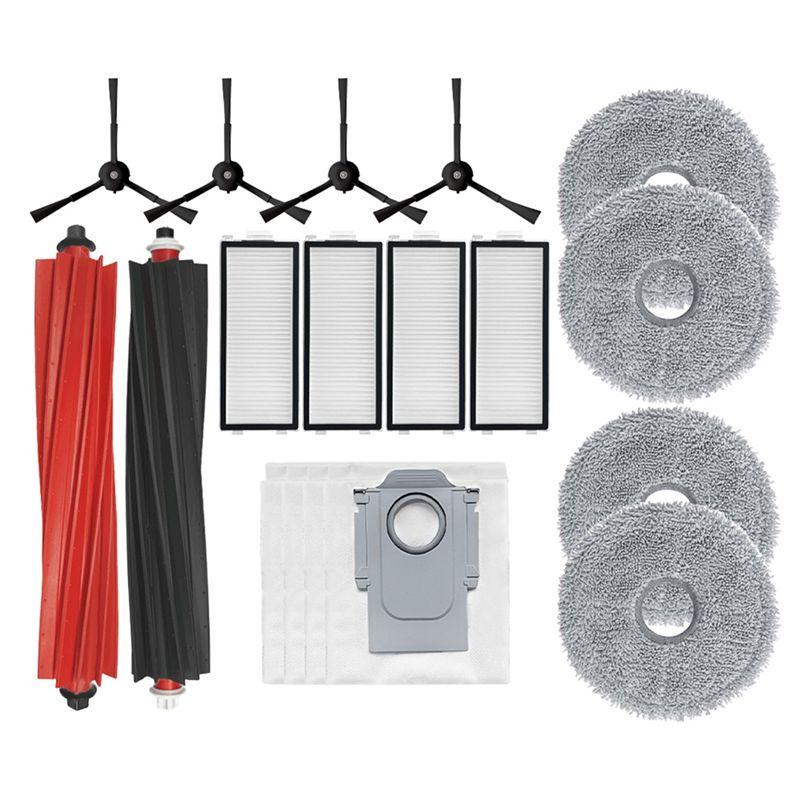 

AEE4-For Roborock Qrevo Slim Replacement Main Side Brush HEPA Filter Mop Pads Dust Bags Spare Parts Accessories