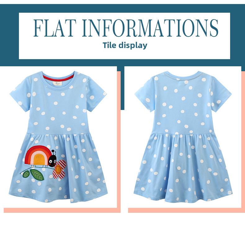 Europejska i amerykańska stylowa letnia sukienka księżniczki dla dziewczynek