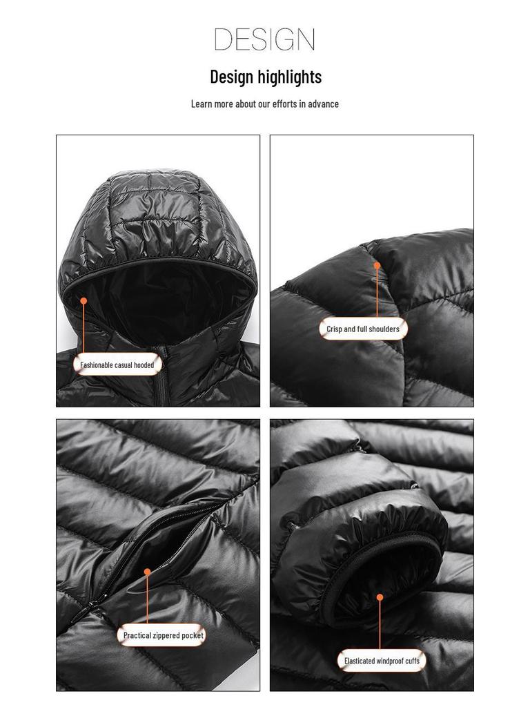 2024 Men's Lightweight Down Vest: Fashionable Stand-up Collar, Sleeveless, 50% Down.