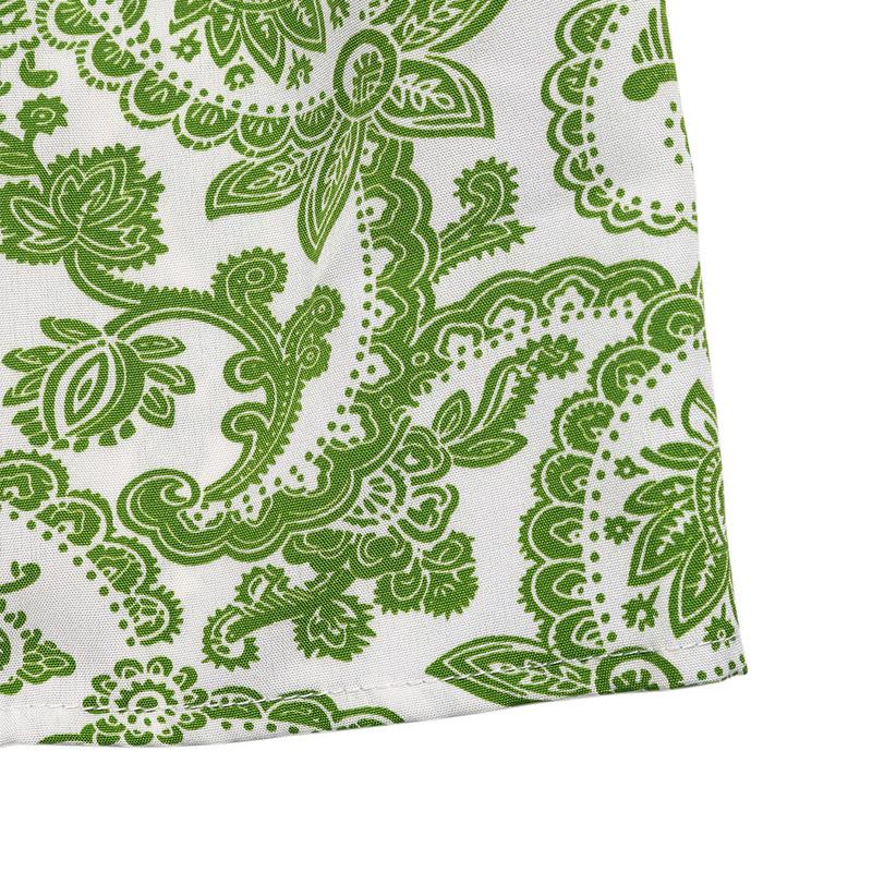 2026 Summer Boho Paisley Print Long Skirt with Elastic Waist and Tassel Drawstring