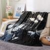 Dark Butterflies  Print Flannel Blanket, High Quality Comfortable for All Seasons, Home Decor, Warmth and Comfort
