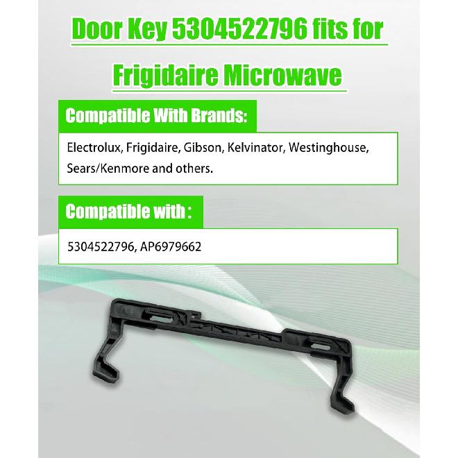 5304522796 Microwave Door Latch Fits for Electrolux, Frigidaire, Gibson, Kelvinator, Westinghouse,Sears/Kenmore and Others Microwaves,Replace